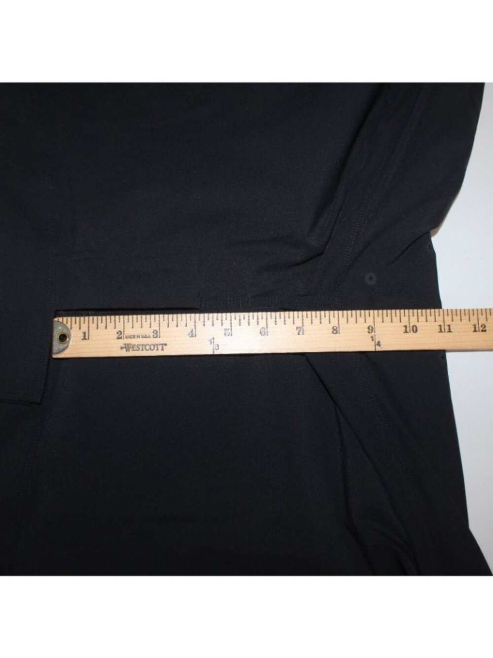 Lululemon Pant Sz 36 Black Pockets Straight Leg Nylon Spandex Pant - Picture 10 of 12